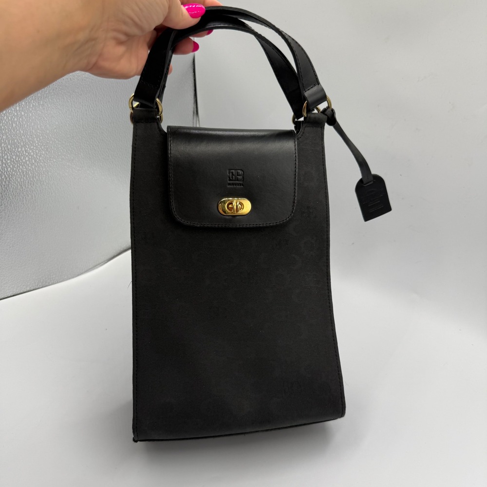 El Portal Vintage Handbag Small Black Minimalist Quiet Luxury Top‎ Handle Bag